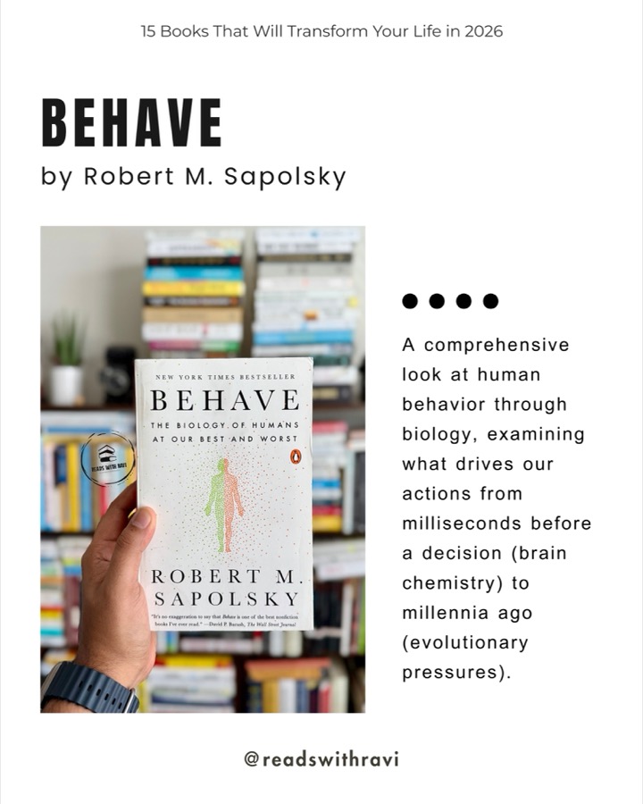 슬라이드 10: Behave — Robert M. Sapolsky 책 카드
