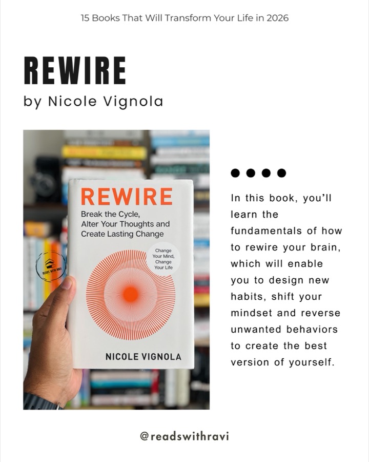 슬라이드 11: Rewire — Nicole Vignola 책 카드