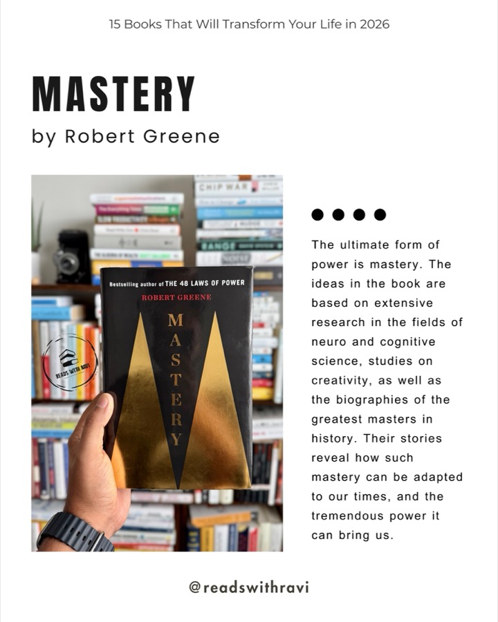 슬라이드 13: Mastery — Robert Greene 책 카드