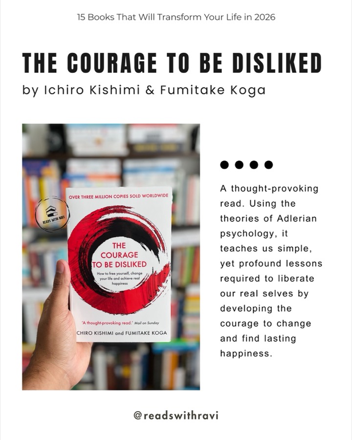 슬라이드 14: The Courage to Be Disliked — Ichiro Kishimi & Fumitake Koga 책 카드