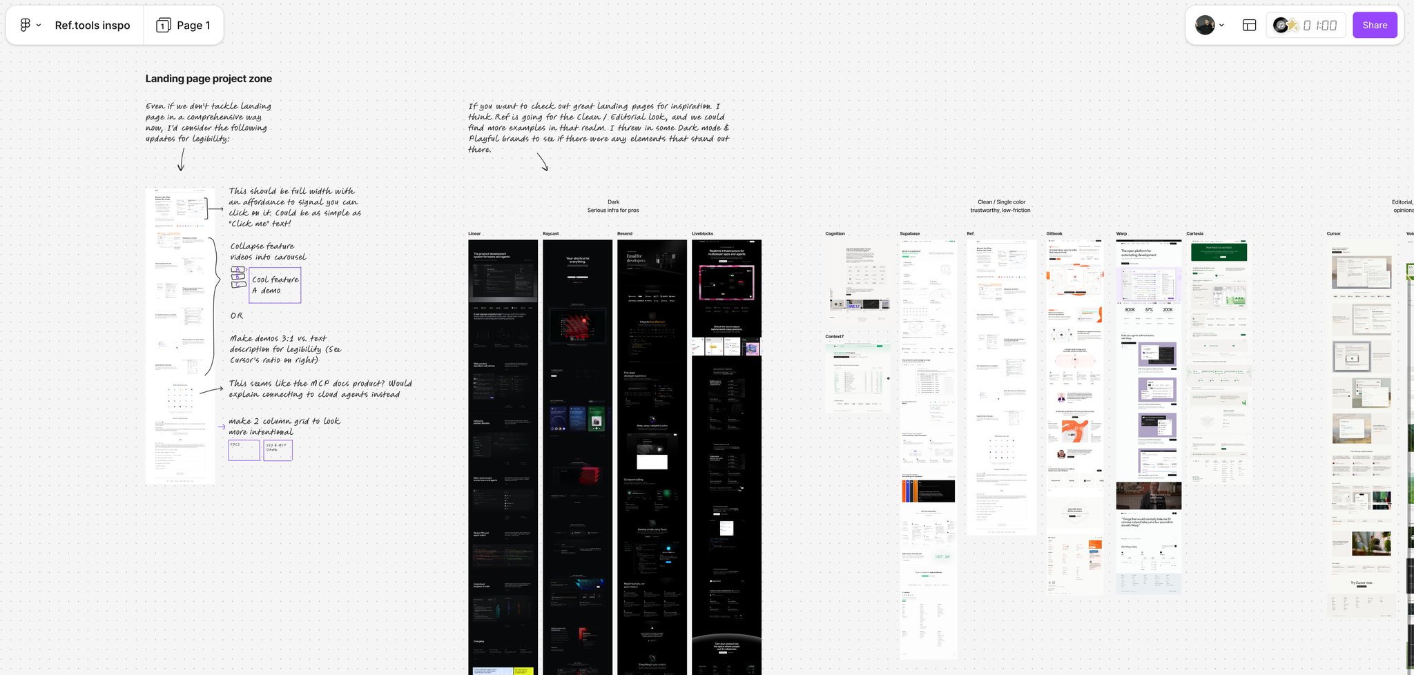 Ref 팀의 디자인 리뷰 장면 — 취향 다듬기