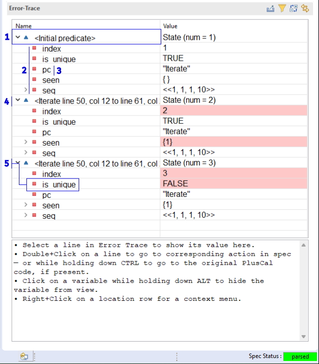 툴박스 화면: invariants fail annotated